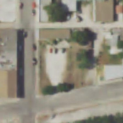 Aerial view, 2014 — bare caliche the year before work began